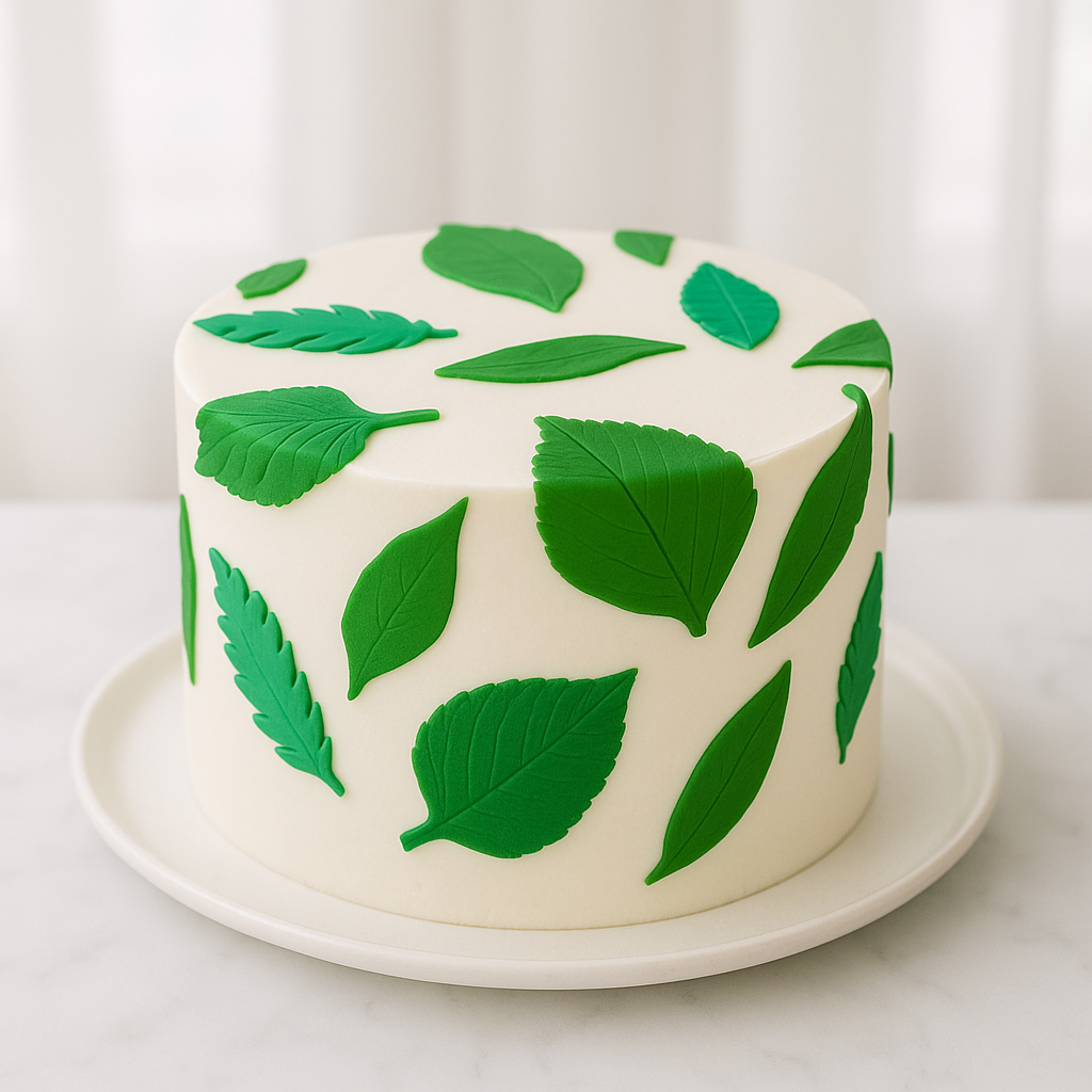 Spring Leaves Cake
