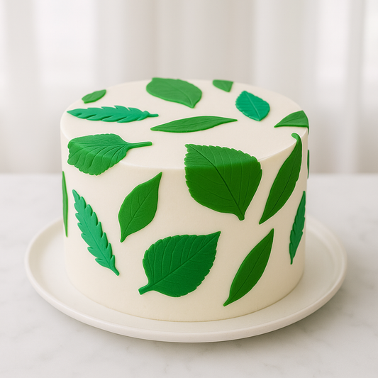 Spring Leaves Cake