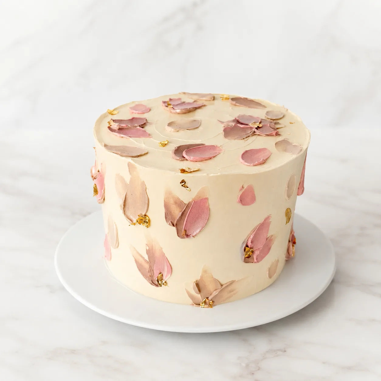 Abstract Petal Cake
