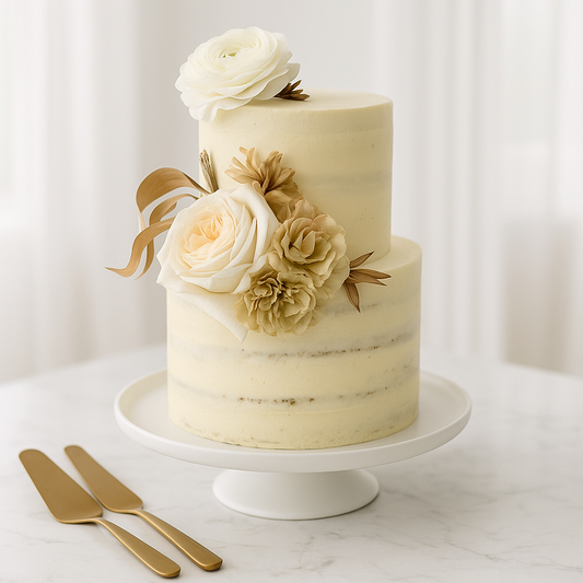 Natural Tones Wedding Cake