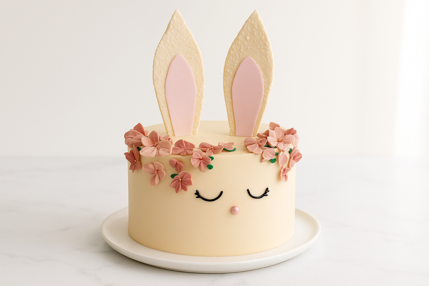 Easter Bunny Floral Cake