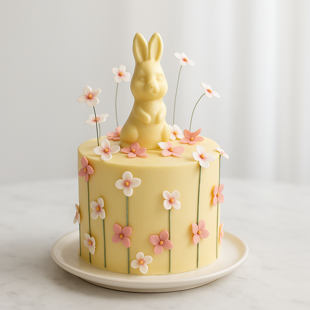 Easter Bunny Garden Cake