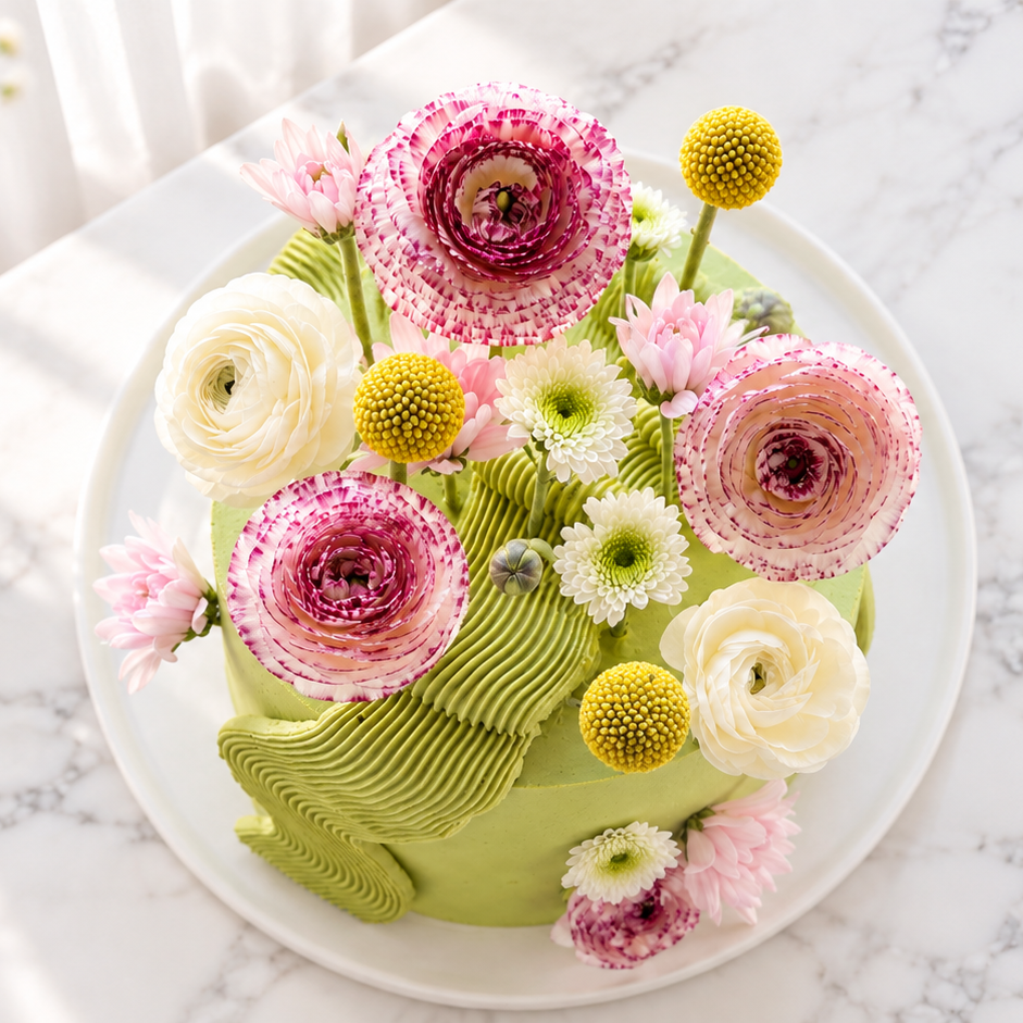 Floral Meander Cake