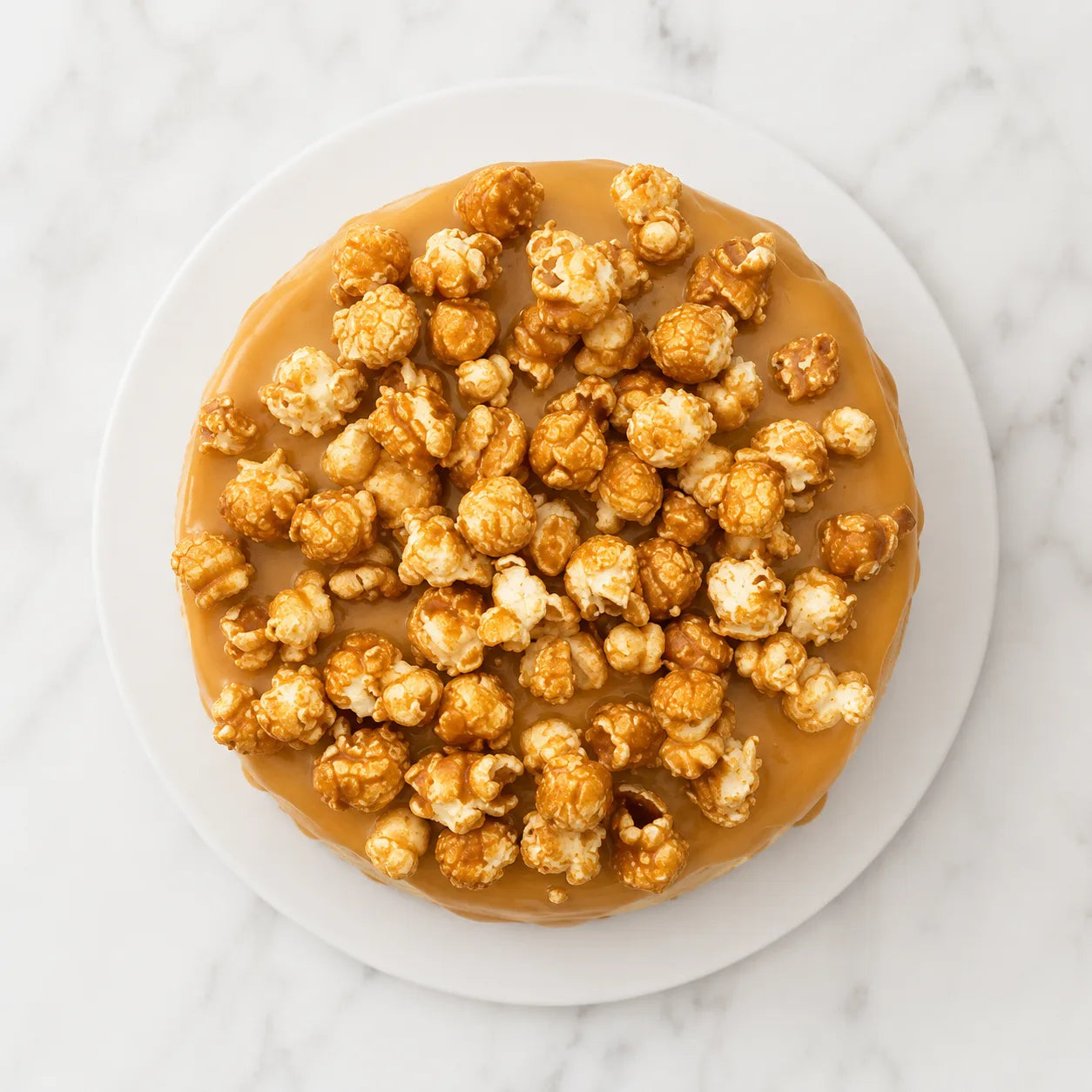 Salted Caramel Popcorn Cheesecake