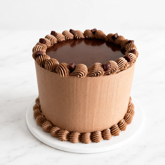 Chocolate Fudge Cake Fully Coated