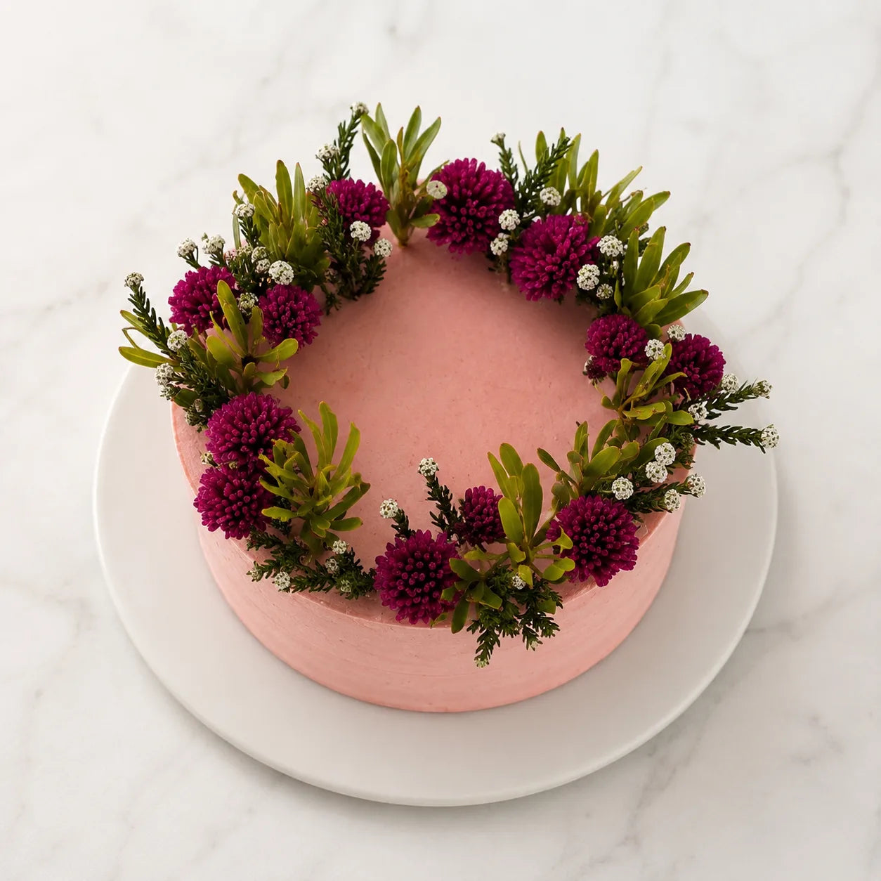 Floral Wreath Cake